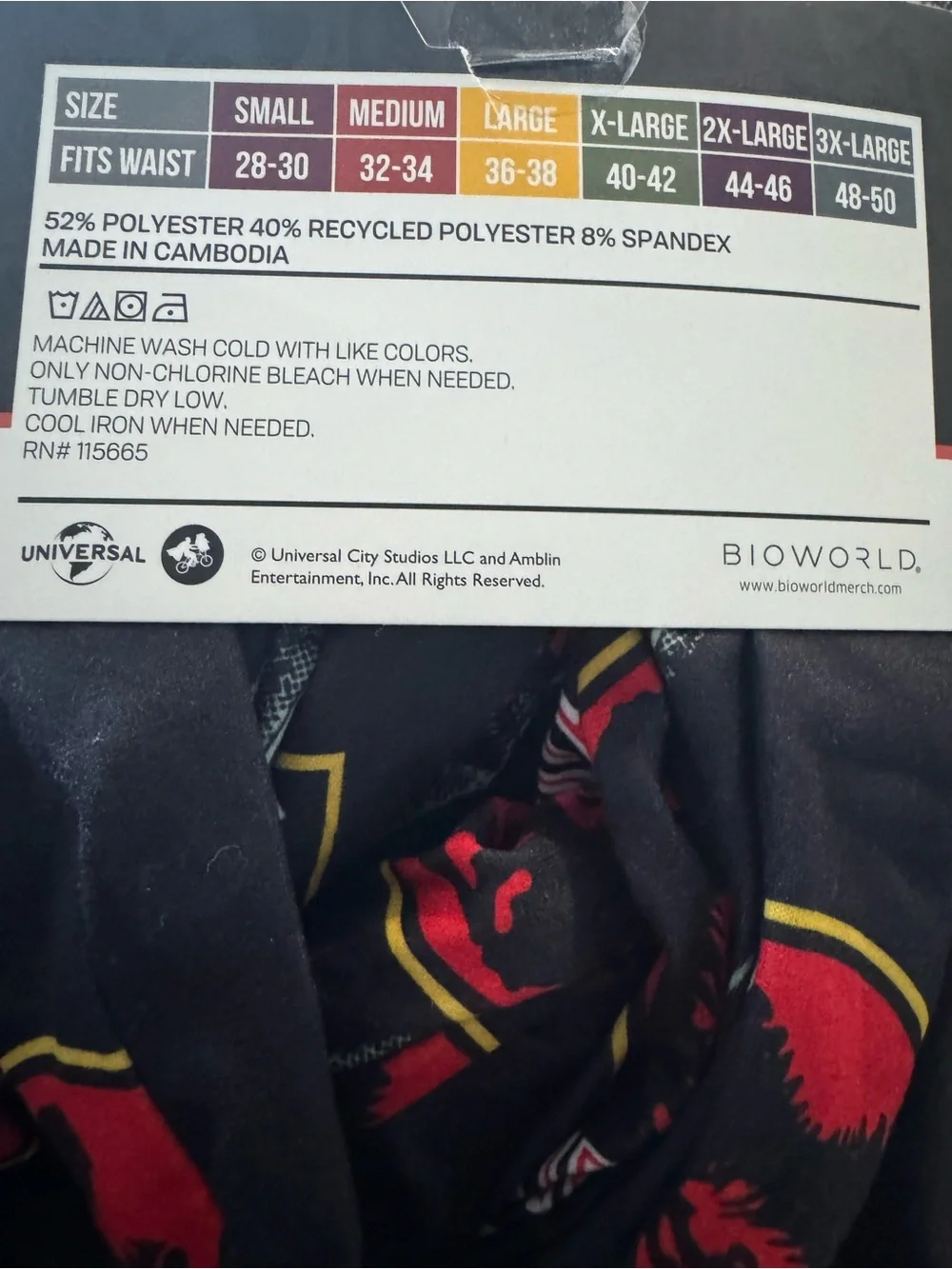 Jurassic Park Black Logo Lounge Pants size xl